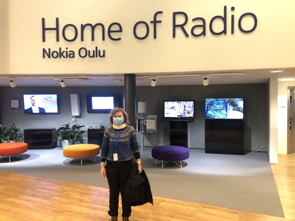 Erika at the Nokia