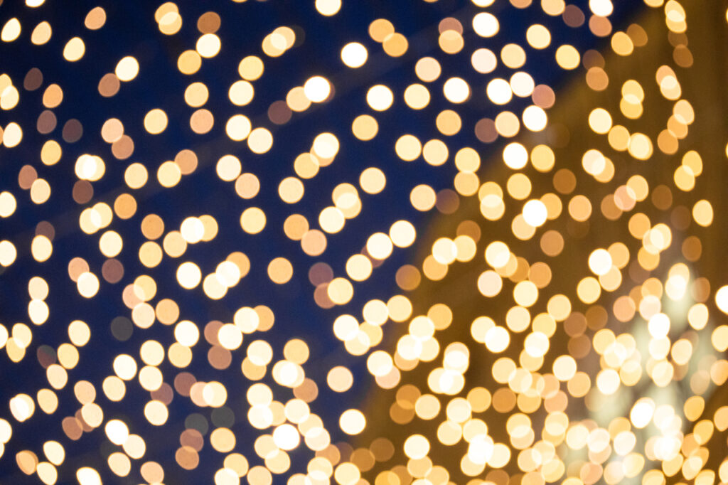 christmas lights at Oulu, Rotuaarilla