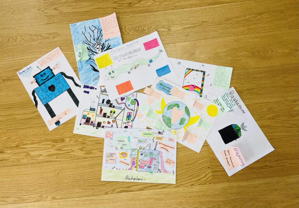 Drawings of Peace Machine prototypes