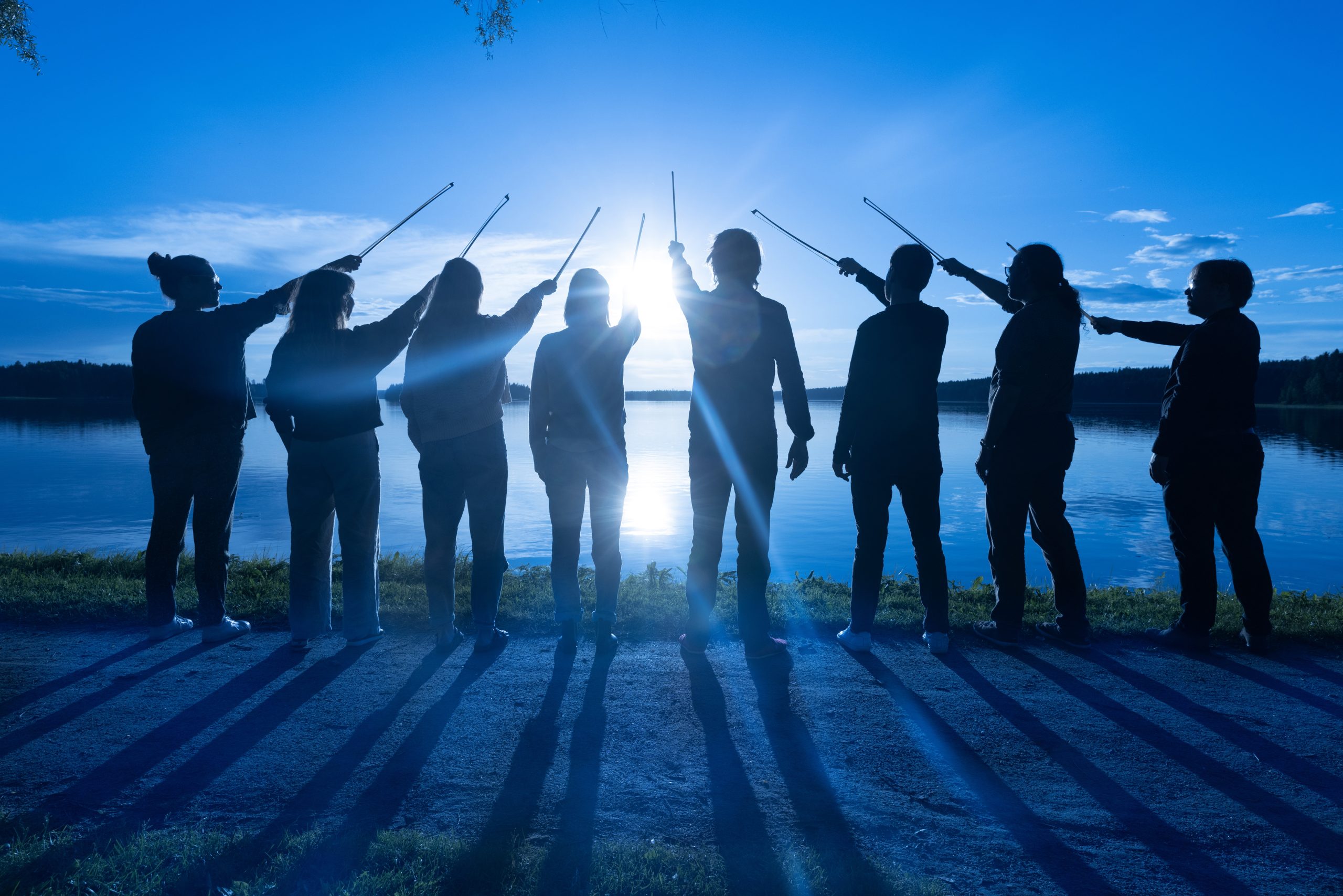 Artists of the Kuhmo Chamber Music by Lake Lammasjärvi, photo by Stefan Bremer