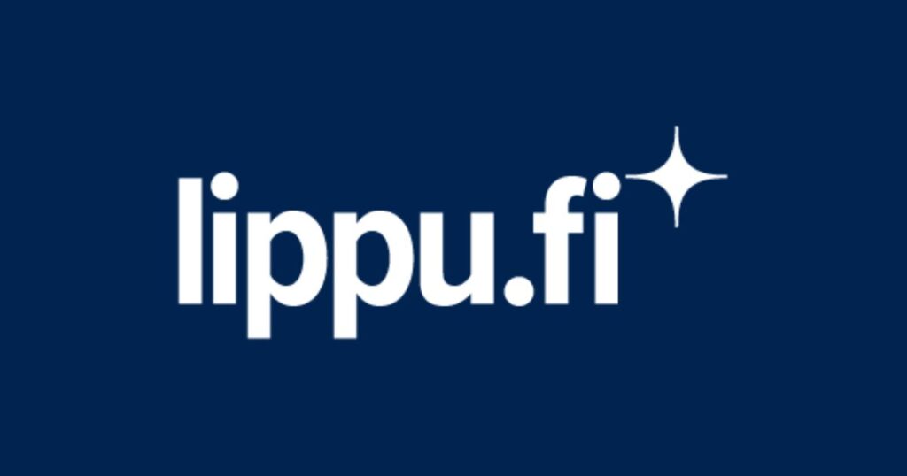 Lippu.fi logo sinisellä taustalla