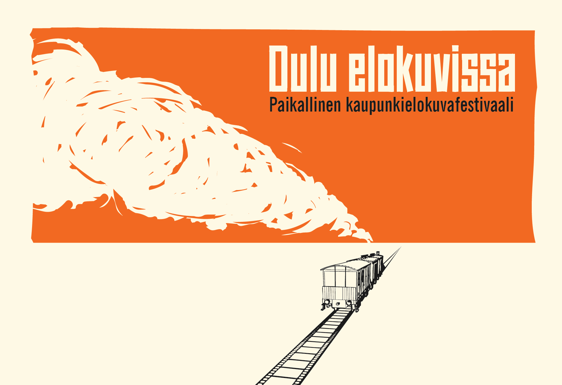 Oulu at Movies – Urban Film Festival with Rural Twist. Graphic Design: Tuomas Mujunen / Brandstein