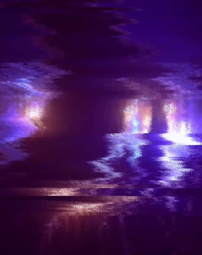 Abstrakti violetti ja sininen valomaalaus