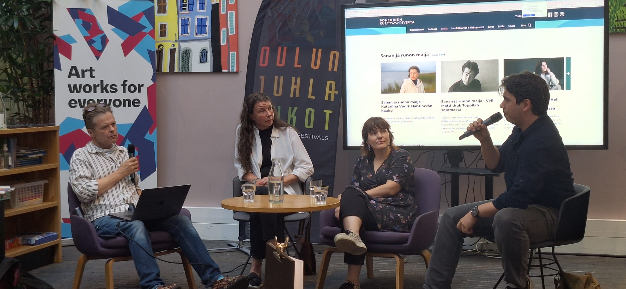Goblet of Word and Poem - Jukka Takalo, Katariina Vuori, Liisa Louhela ja Veli-Matti Ural - Photo Tuomo Heikkinen