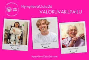 kuvituskuvassa ihmisiä hymyilemässä